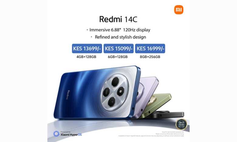 Xiaomi launches Redmi 14C in Kenya, offering a large display, strong performance, extended warranty, and free earbuds for early buyers.