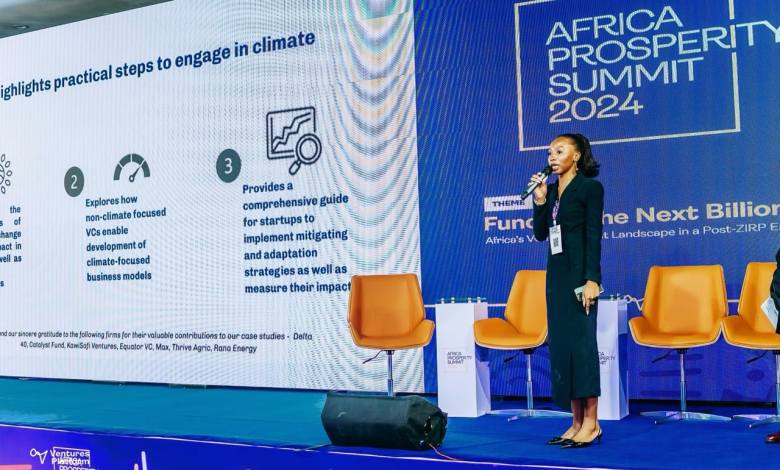 Ventures Platform's white paper advocates climate-resilient business models, leveraging African startups and venture capital to address climate challenges sustainably.