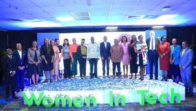 Mr. Kariuki Ngari, Managing Director and CEO of Standard Chartered Kenya and Africa (center), and Dr. Vincent Ogutu -Vice Chancellor of Strathmore University (center), poses with the top 7 winners of the Standard Chartered Women in Tech Cohort 7 program. Accompanying them are senior management members from Standard Chartered and Strathmore University. Standard Chartered awarded KES 8.75 million to seven women-led startups focused on sustainability, promoting ESG practices through the Women in Tech Program.