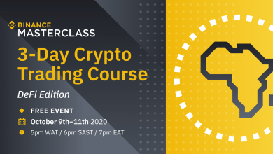 Binance, the world’s largest cryptocurrency exchange is running a​ FREE​ three-day crypto trading masterclass (with a focus on DeFi)